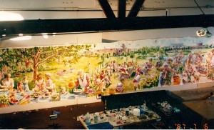 The mural in process, 1993